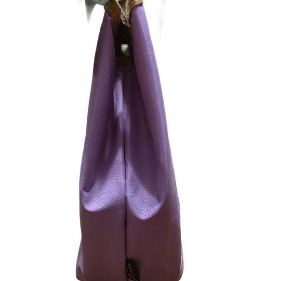 Rare OCABA/Abaco Paris Reversible Purple Shoulder Bag – Made in France - Picture 7 of 15